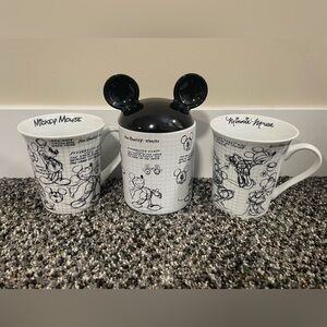 Mickey Mouse Sketch Mug Set